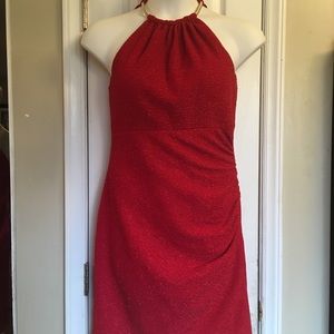 Eliza J Red Sparkling Dress